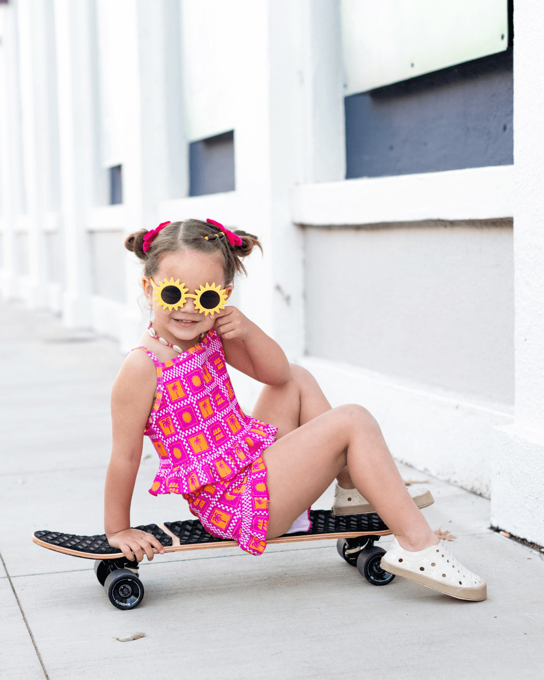 Palms &amp; Frills Girls Two Piece Set - Tuck &amp; Char Co.