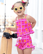 Palms & Frills Girls Two Piece Set