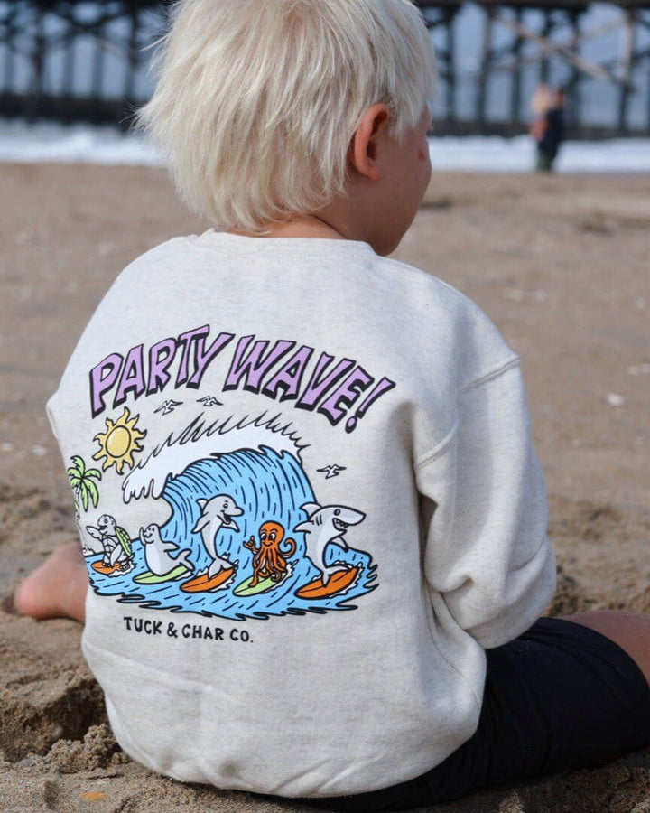 Party Wave- Crewneck Sweatshirt - Tuck &amp; Char Co.
