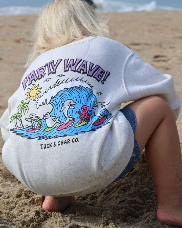 Party Wave- Crewneck Sweatshirt - Tuck &amp; Char Co.