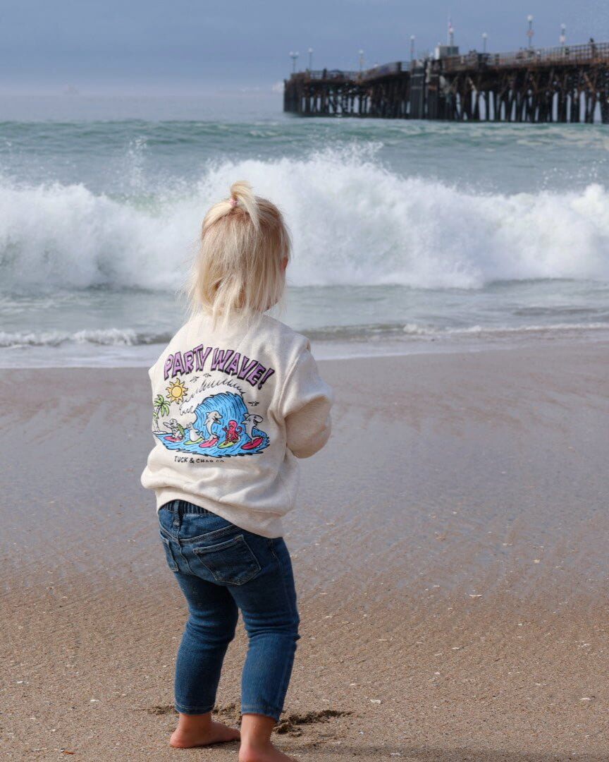 Party Wave- Crewneck Sweatshirt - Tuck &amp; Char Co.