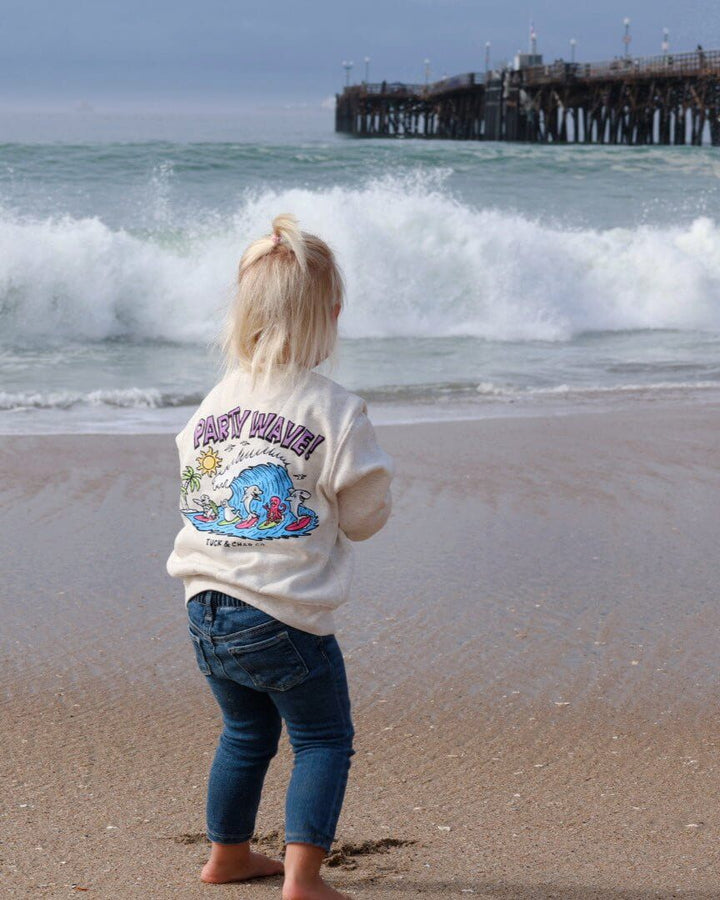 Party Wave- Crewneck Sweatshirt - Tuck &amp; Char Co.