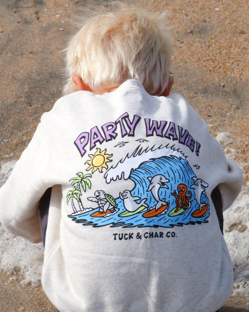 Party Wave- Crewneck Sweatshirt - Tuck &amp; Char Co.