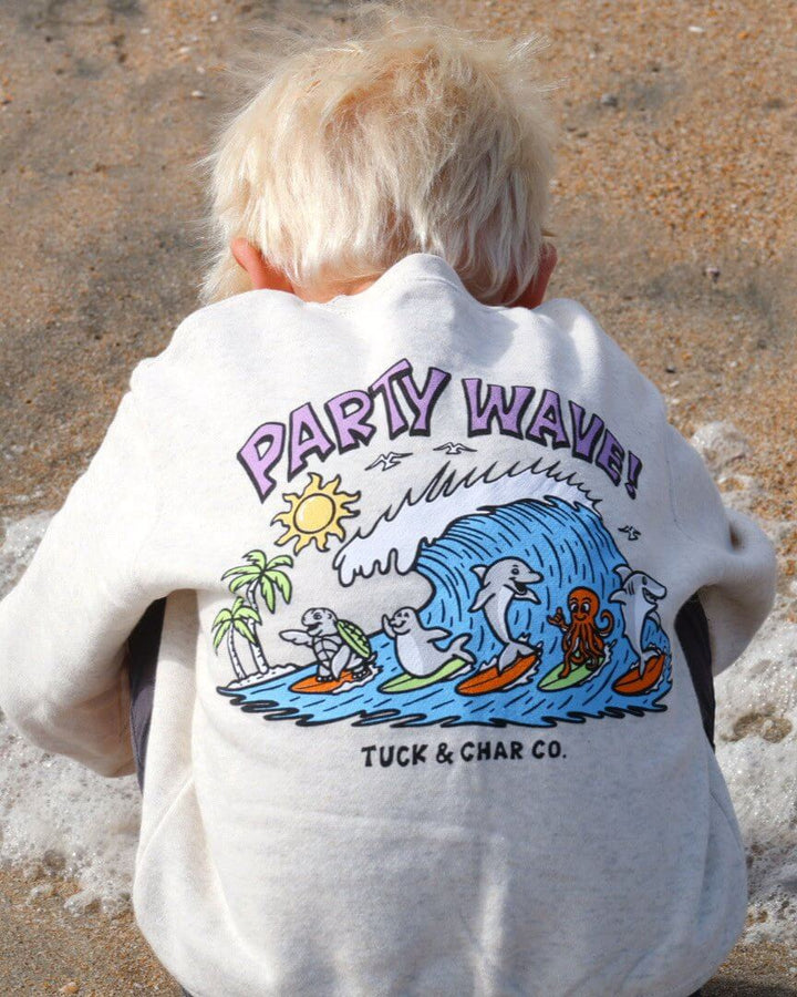 Party Wave- Crewneck Sweatshirt - Tuck &amp; Char Co.