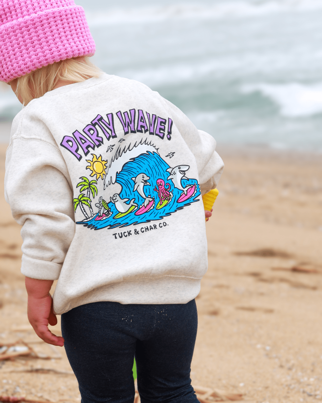 Party Wave- Crewneck Sweatshirt - Tuck & Char Co.