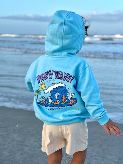 Party Wave Zip-Up Hoodie - Tuck & Char Co.
