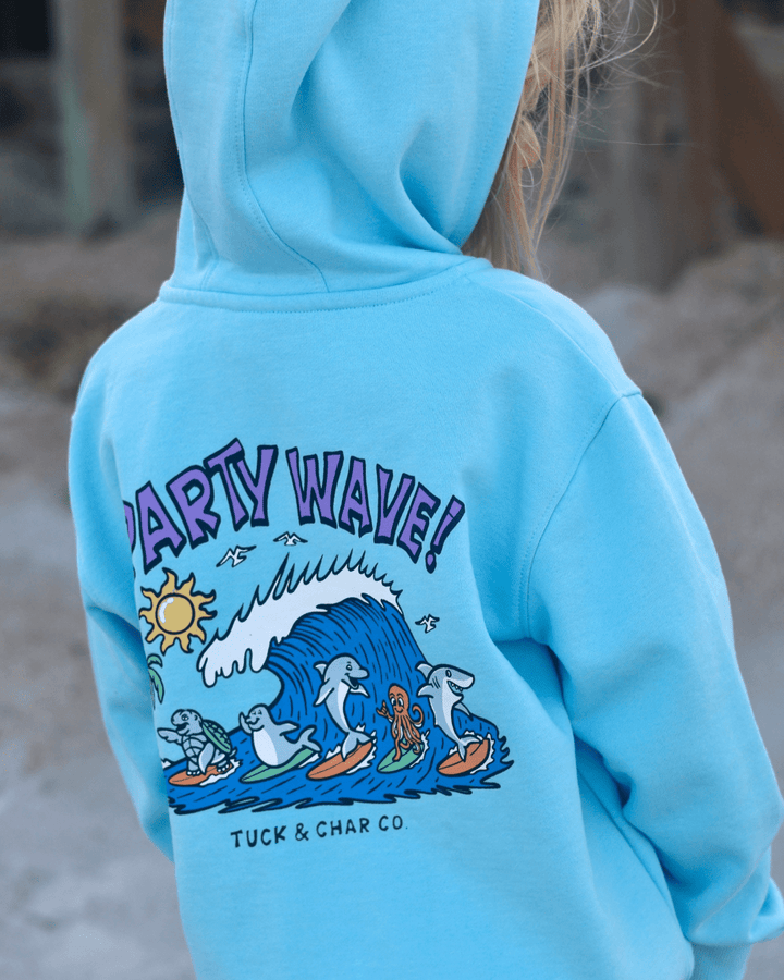 Party Wave Zip-Up Hoodie - Tuck &amp; Char Co.