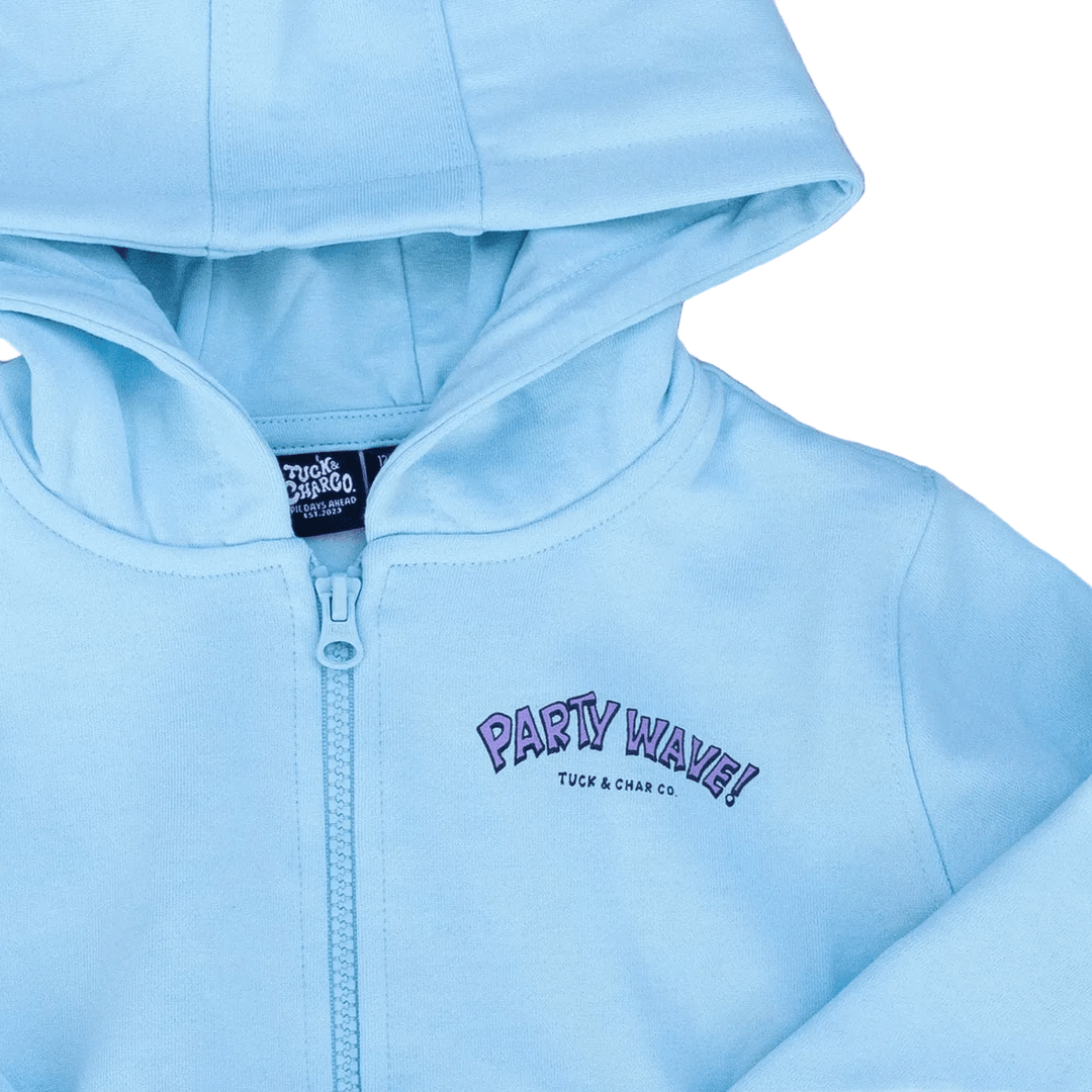 Party Wave Zip-Up Hoodie - Tuck &amp; Char Co.