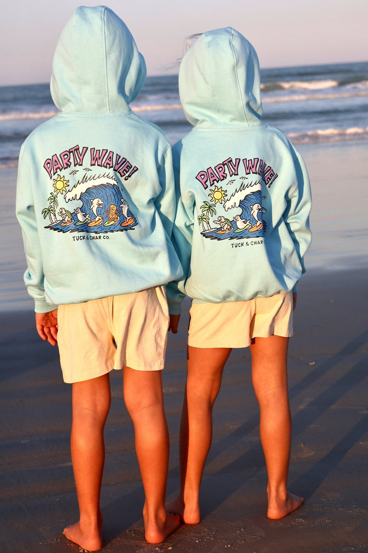 Party Wave Zip-Up Hoodie - Tuck &amp; Char Co.