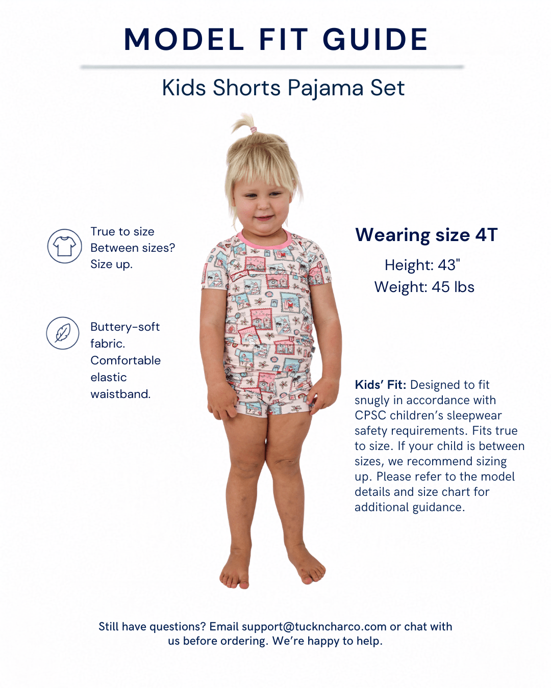 Pink Coastal Postcards Kids Short Pajama Set - Tuck &amp; Char Co.