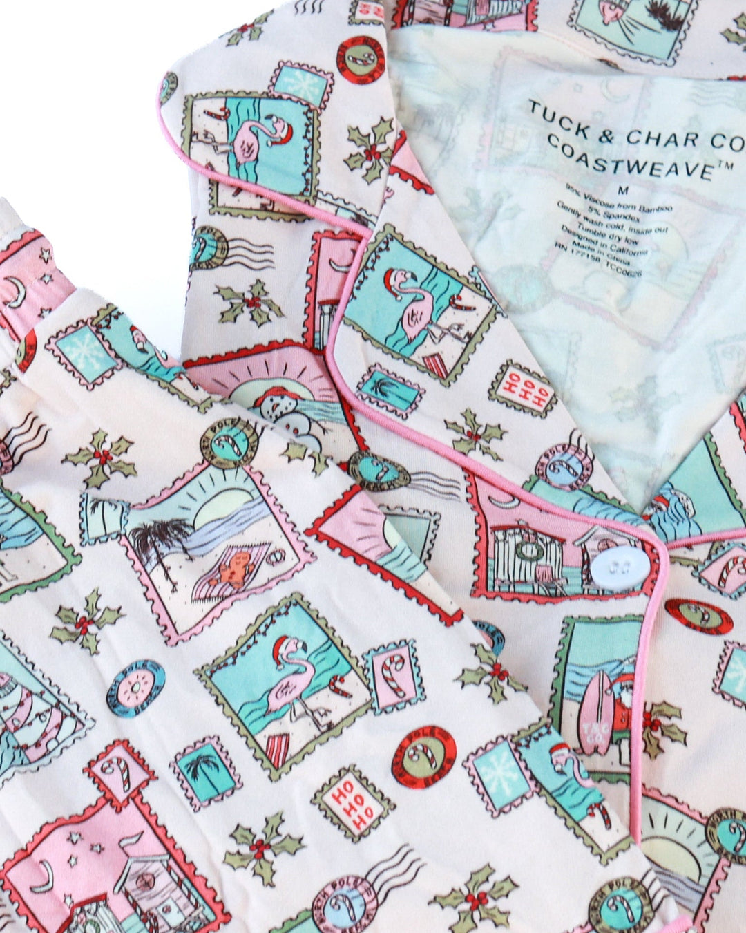 Pink Coastal Postcards Women&