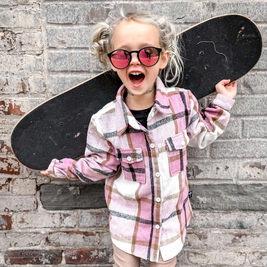Playa Hermosa Rosa- Flannel - Tuck & Char Co.