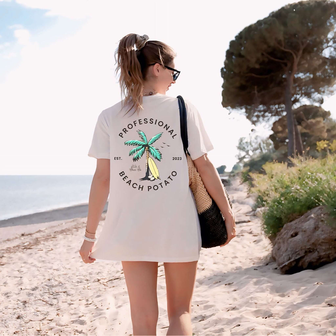 Professional Beach Potato Adult T-Shirt - Tuck &amp; Char Co.