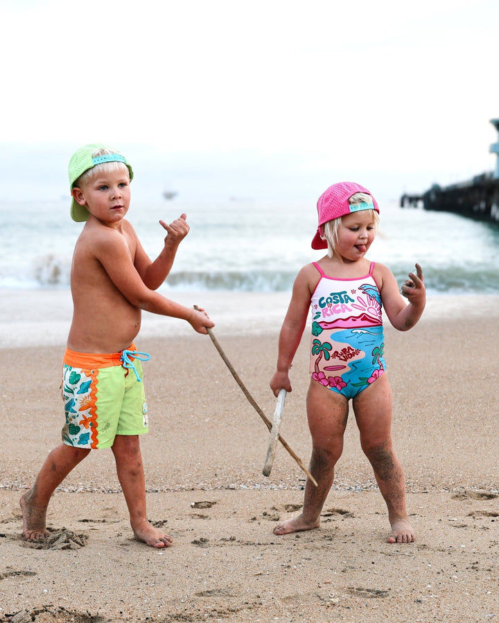 Pura Vida Girls One-Piece Swimsuit - Tuck &amp; Char Co.