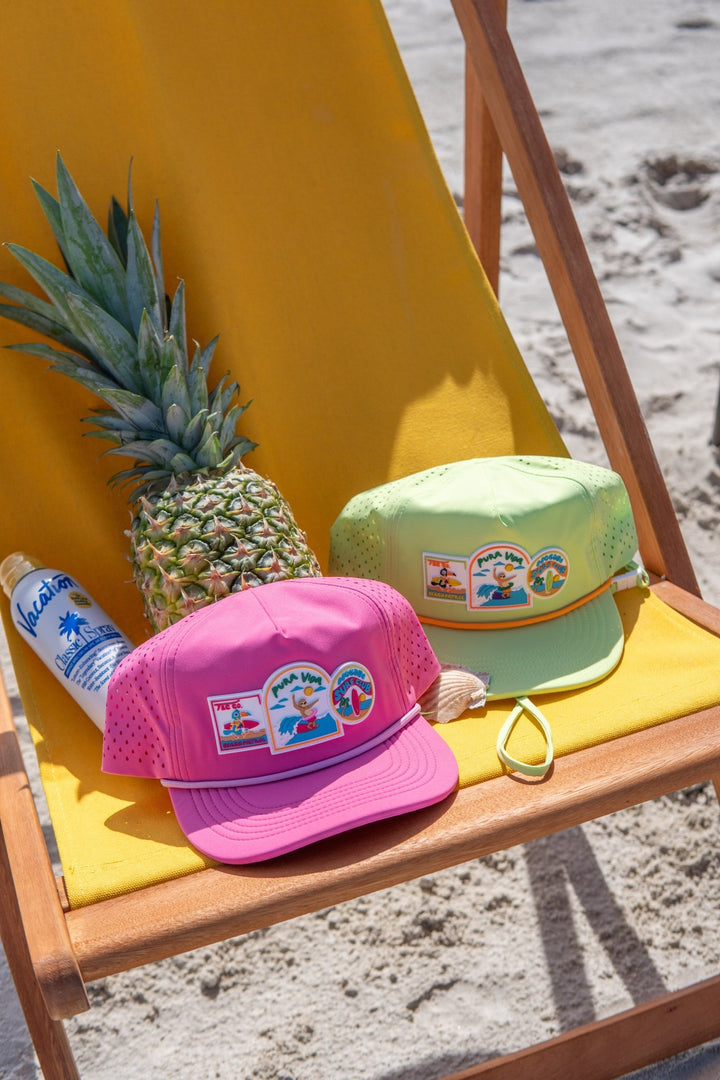 Pura Vida Grom Hat- Lime - Tuck &amp; Char Co.