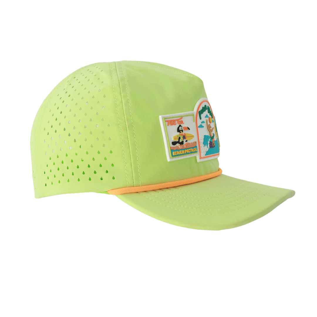 Pura Vida Grom Hat- Lime - Tuck &amp; Char Co.