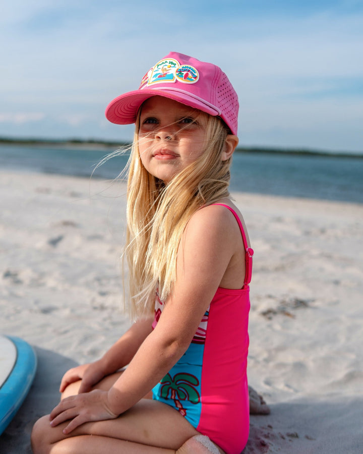 Pura Vida Grom Hat- Pink - Tuck &amp; Char Co.