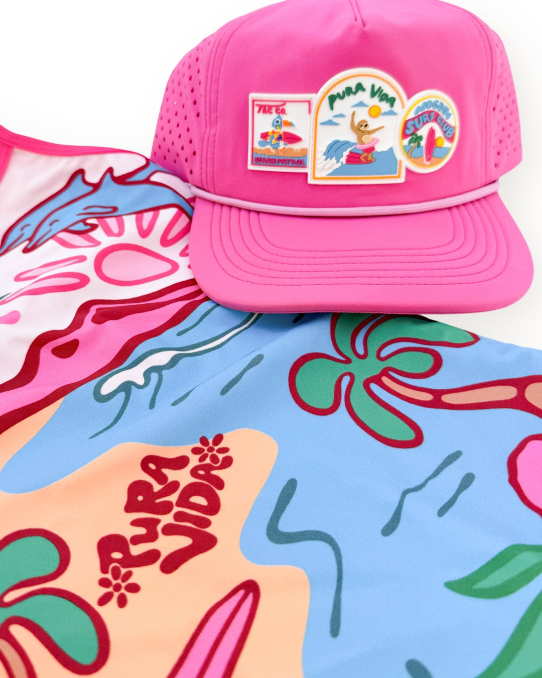 Pura Vida Grom Hat- Pink - Tuck &amp; Char Co.