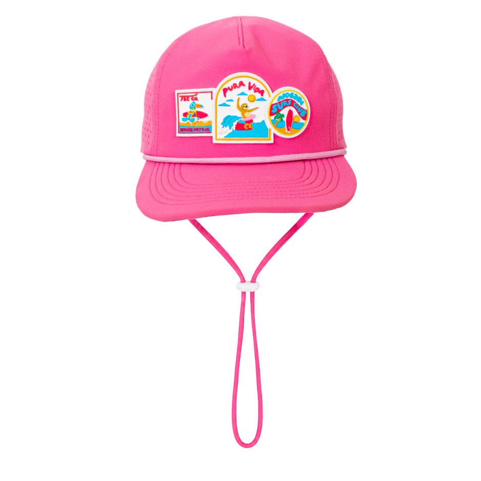 Pura Vida Grom Hat- Pink - Tuck & Char Co.