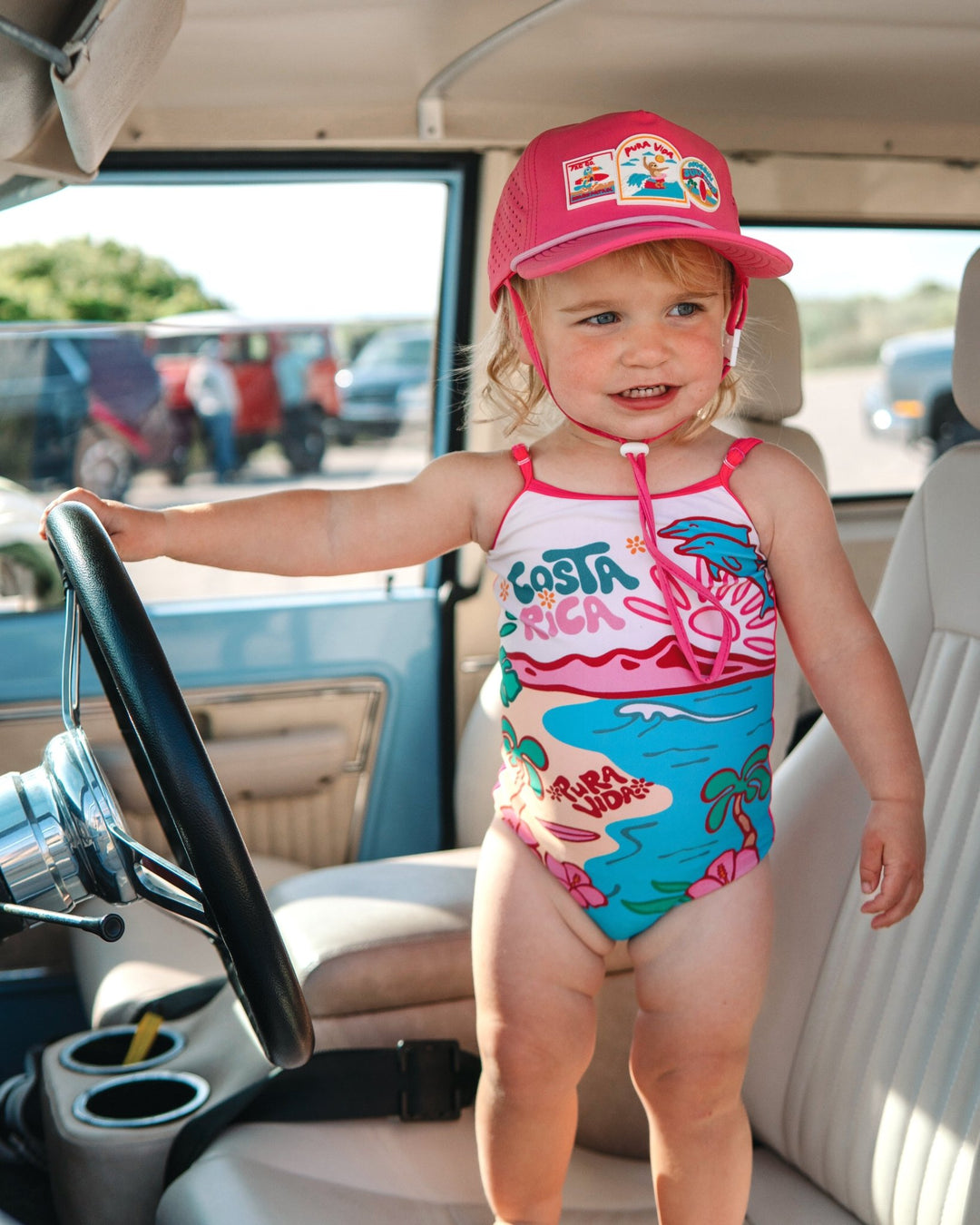 Pura Vida Grom Hat- Pink - Tuck &amp; Char Co.