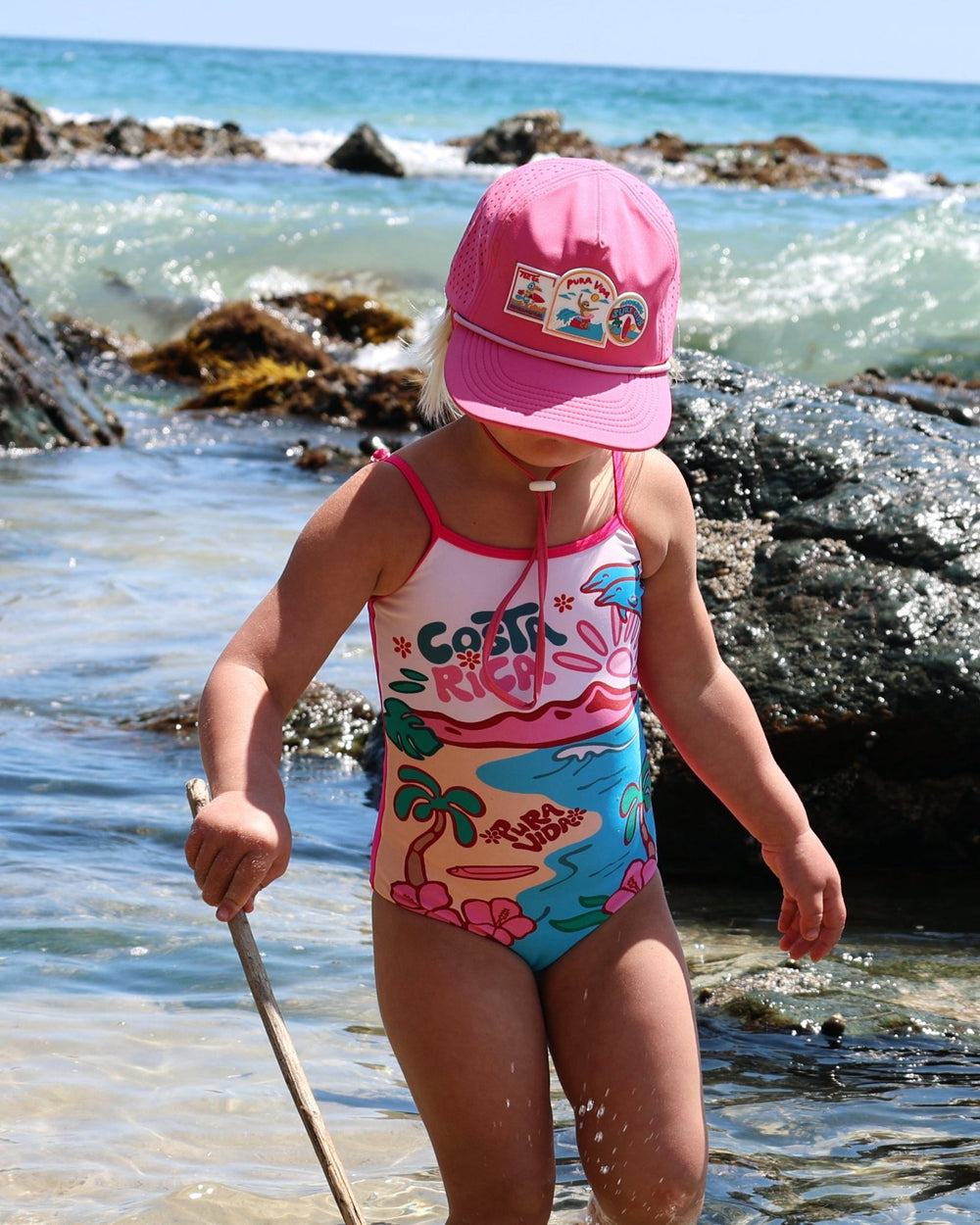 Pura Vida Grom Hat- Pink - Tuck & Char Co.