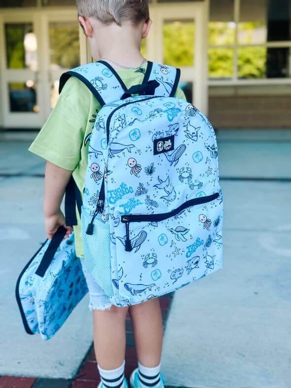 Rad Sea Crew Backpack Standard Size- Blue - Tuck &amp; Char Co.