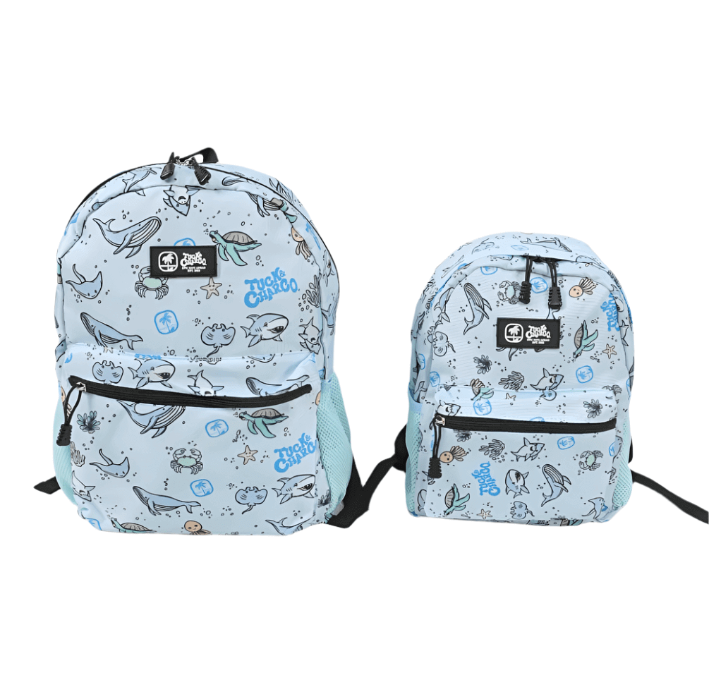 Rad Sea Crew Backpack Standard Size- Blue - Tuck &amp; Char Co.