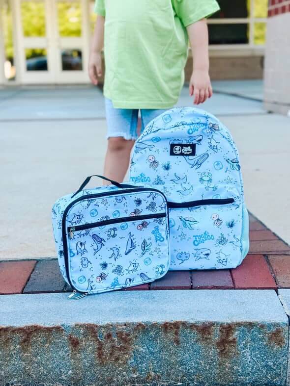 Rad Sea Crew Backpack Standard Size- Blue - Tuck &amp; Char Co.