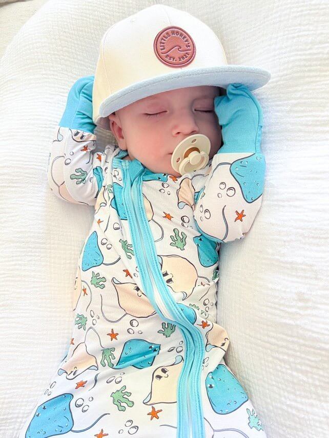Resting Rays Stingray Kids PJ Zipper - Tuck &amp; Char Co.