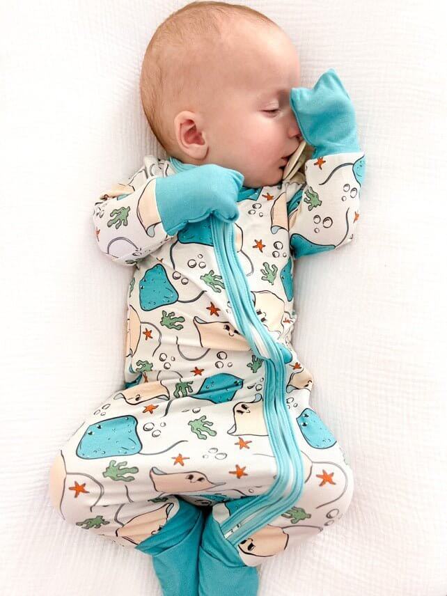 Resting Rays Stingray Kids PJ Zipper - Tuck &amp; Char Co.