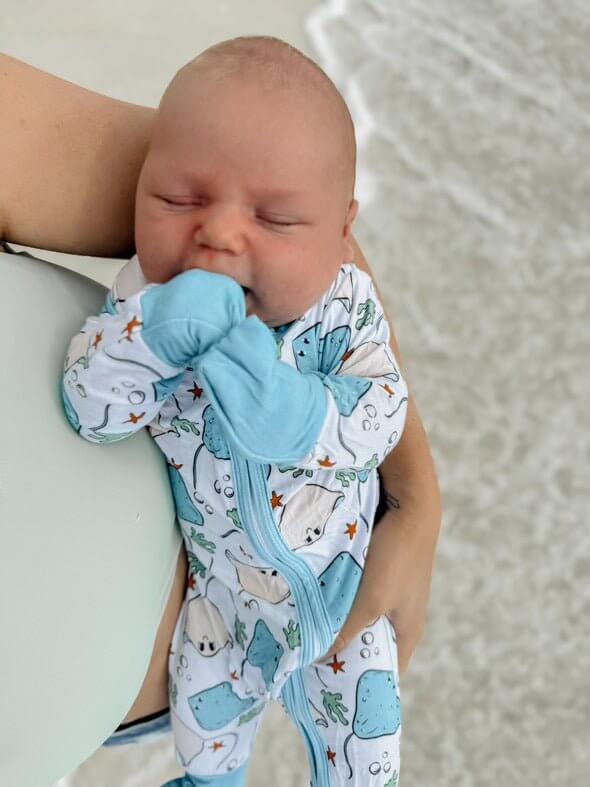 Resting Rays Stingray Kids PJ Zipper - Tuck &amp; Char Co.