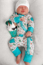 Resting Rays Stingray Kids PJ Zipper