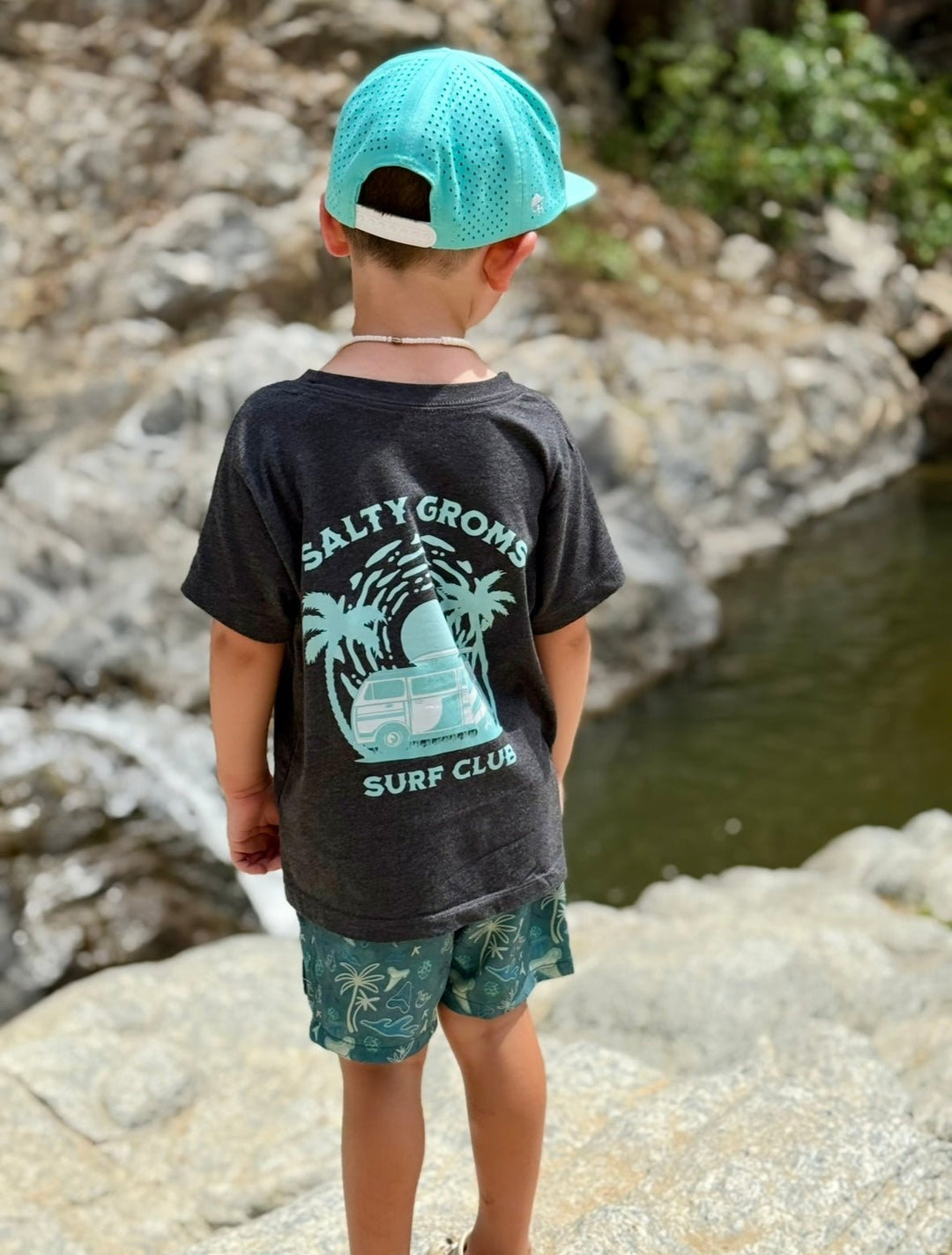 Salty Groms Surf Club T-Shirt - Tuck &amp; Char Co.