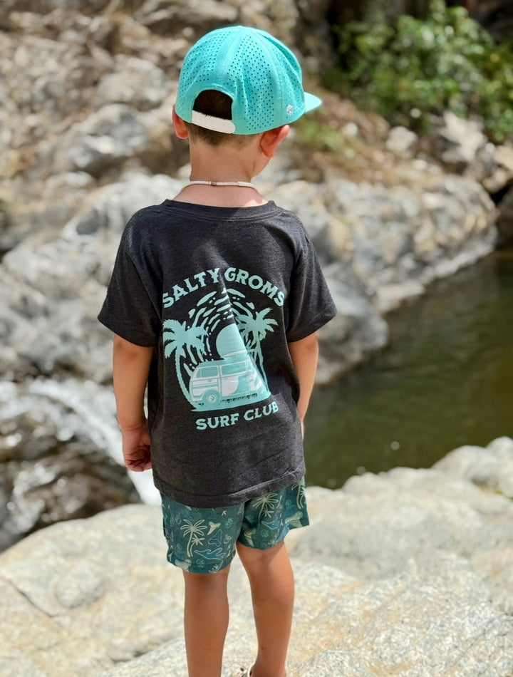 Salty Groms Surf Club T-Shirt - Tuck &amp; Char Co.