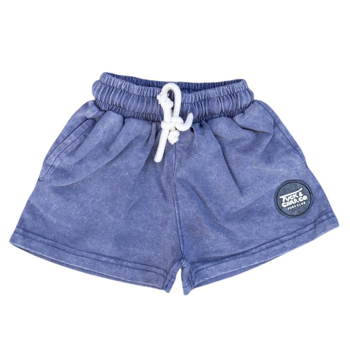 Shore Break Blue Acid Wash Shorts - Tuck &amp; Char Co.