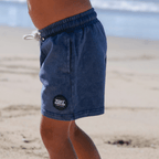 Shore Break Blue Acid Wash Shorts