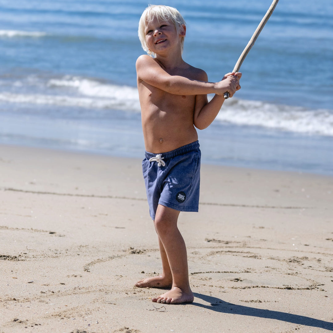 Shore Break Blue Acid Wash Shorts - Tuck &amp; Char Co.
