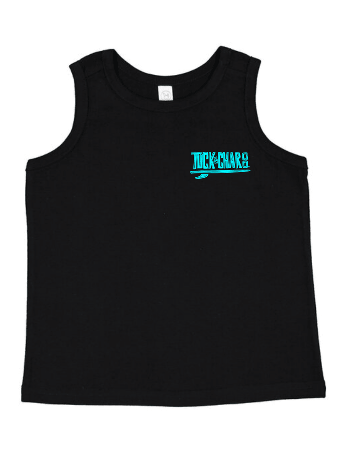 Surf Club Black Tank Top - Tuck &amp; Char Co.