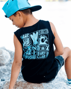 Surf Club Black Tank Top