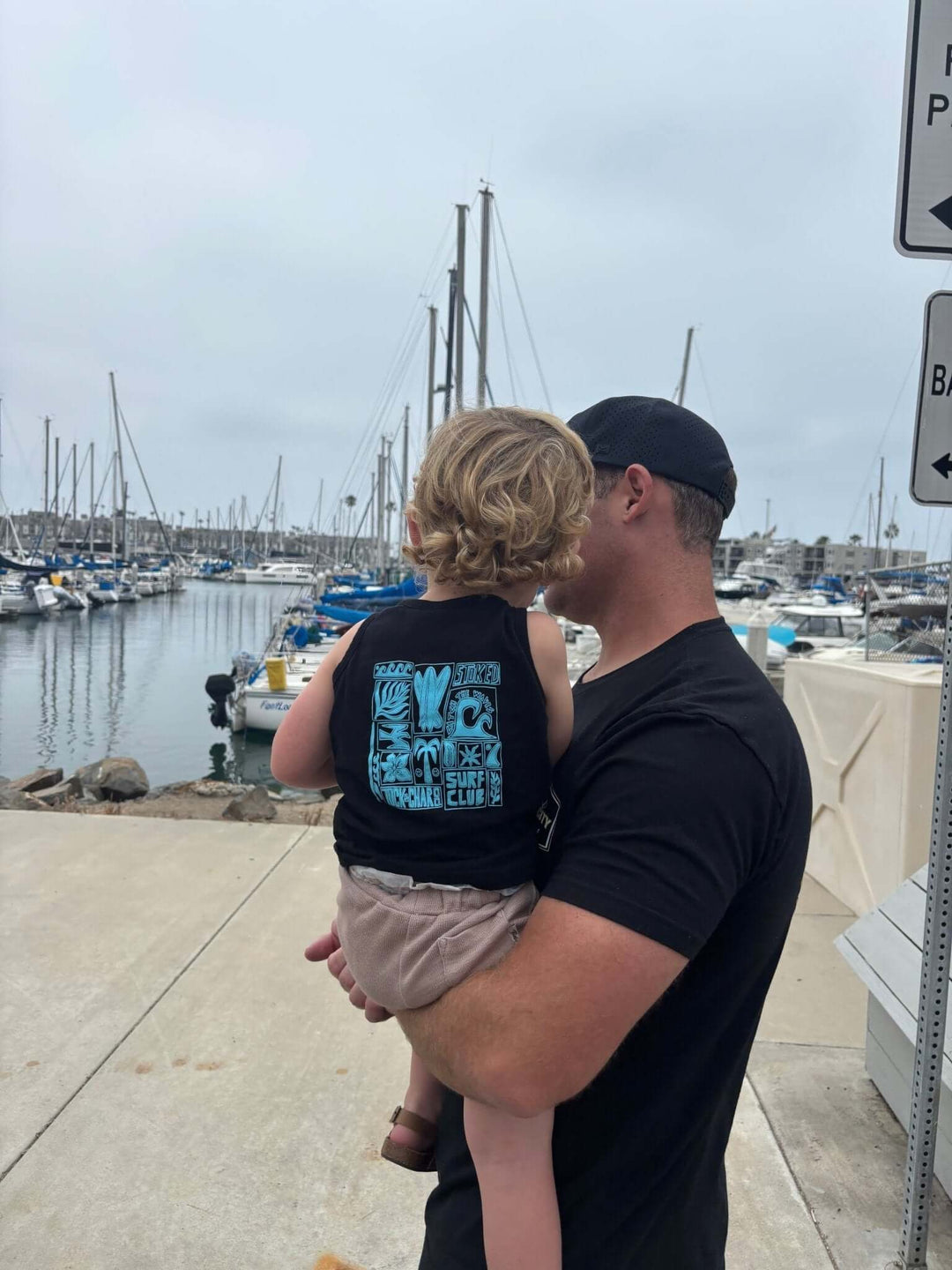Surf Club Black Tank Top - Tuck &amp; Char Co.