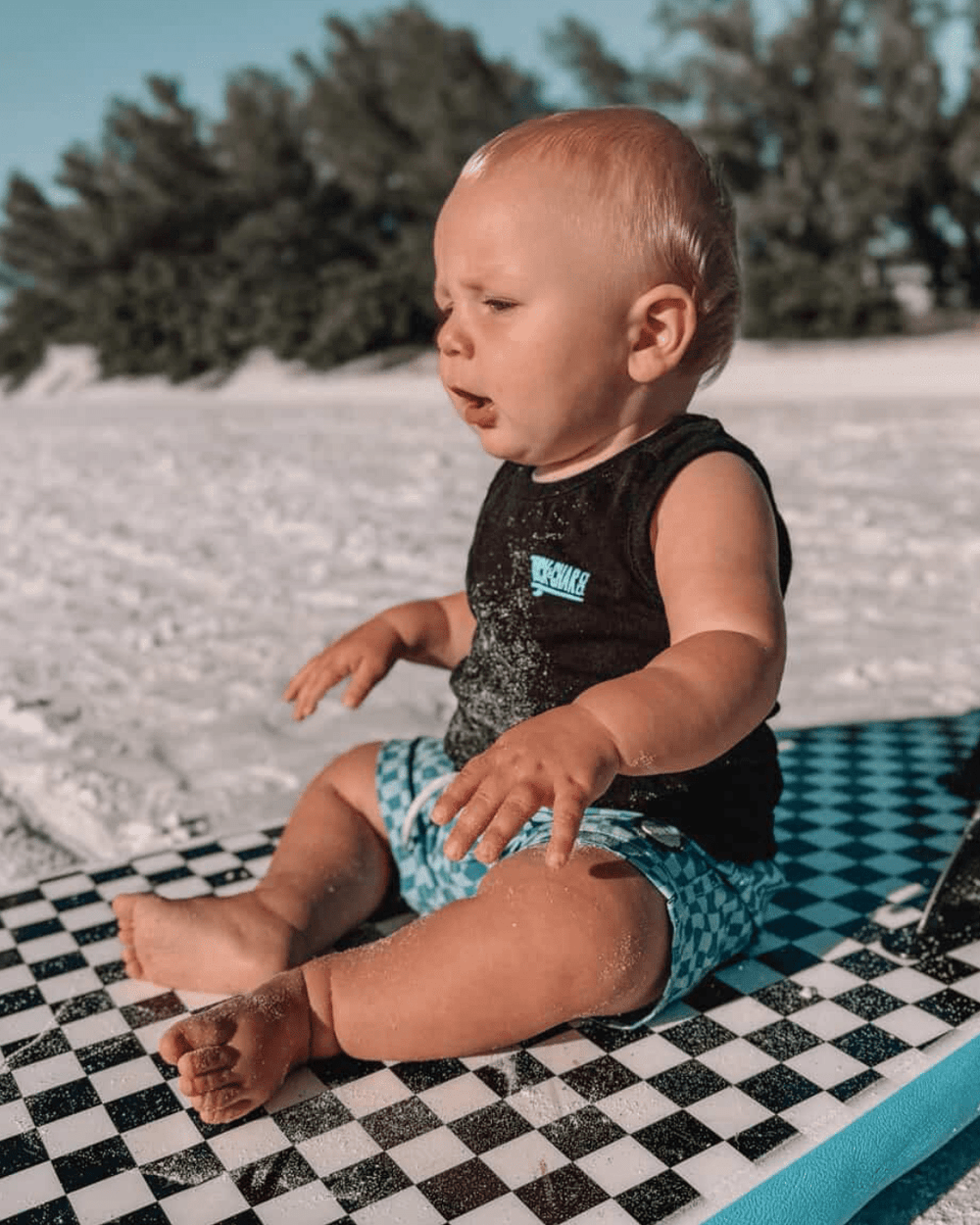 Surf Club Black Tank Top - Tuck & Char Co.