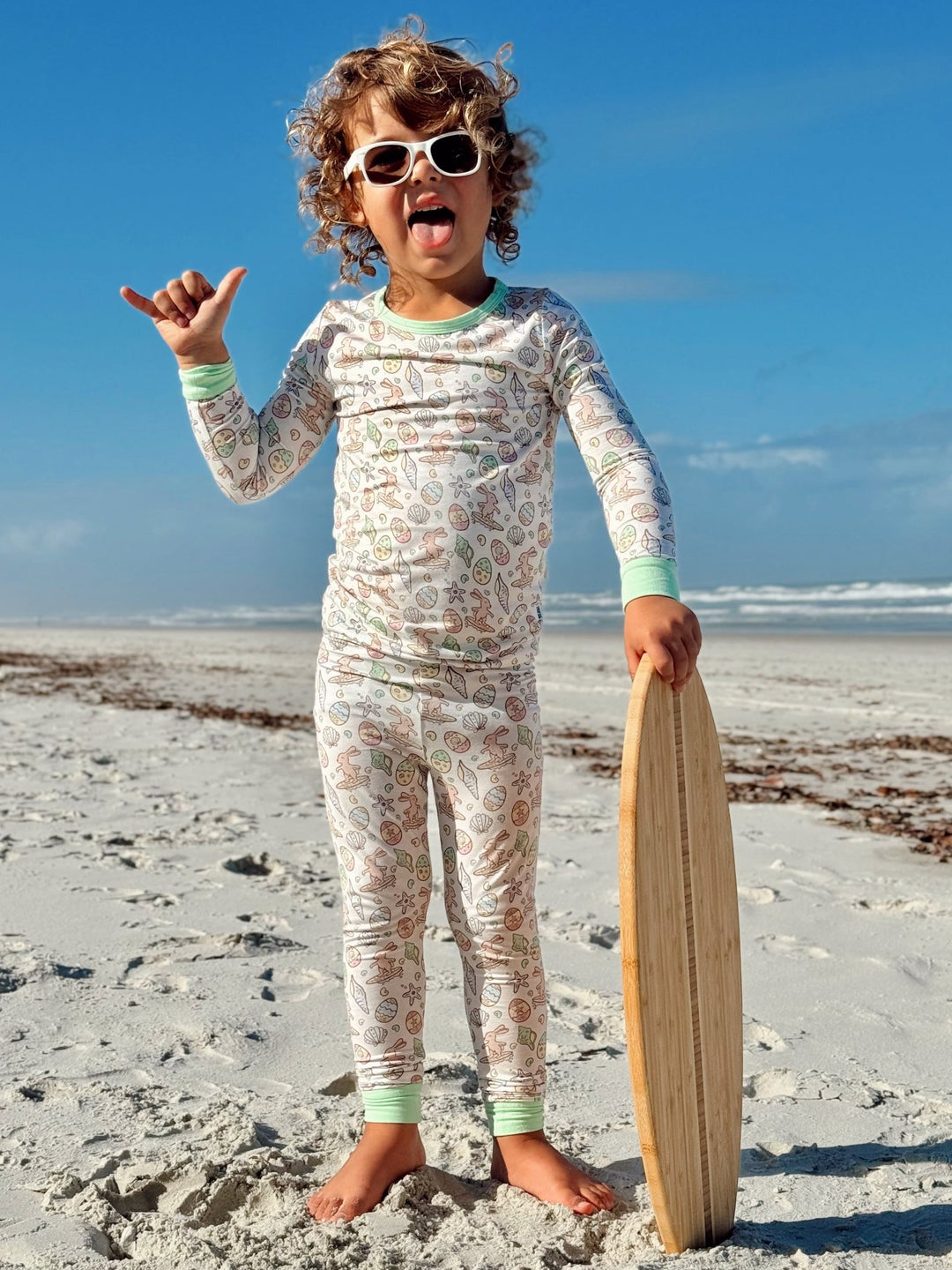 Surfing Bunnies Easter Pajamas - Tuck &amp; Char Co.