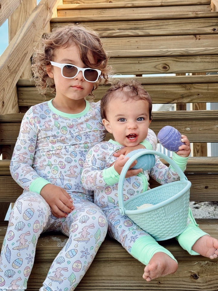 Surfing Bunnies Easter Pajamas - Tuck &amp; Char Co.