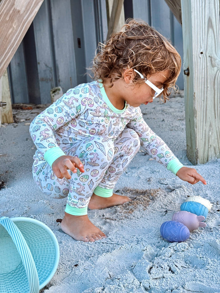 Surfing Bunnies Easter Pajamas - Tuck &amp; Char Co.