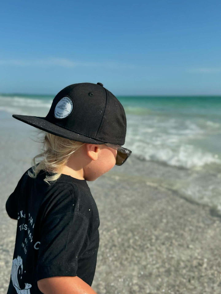 Tiny Shredder Club Snapback- Black - Tuck &amp; Char Co.