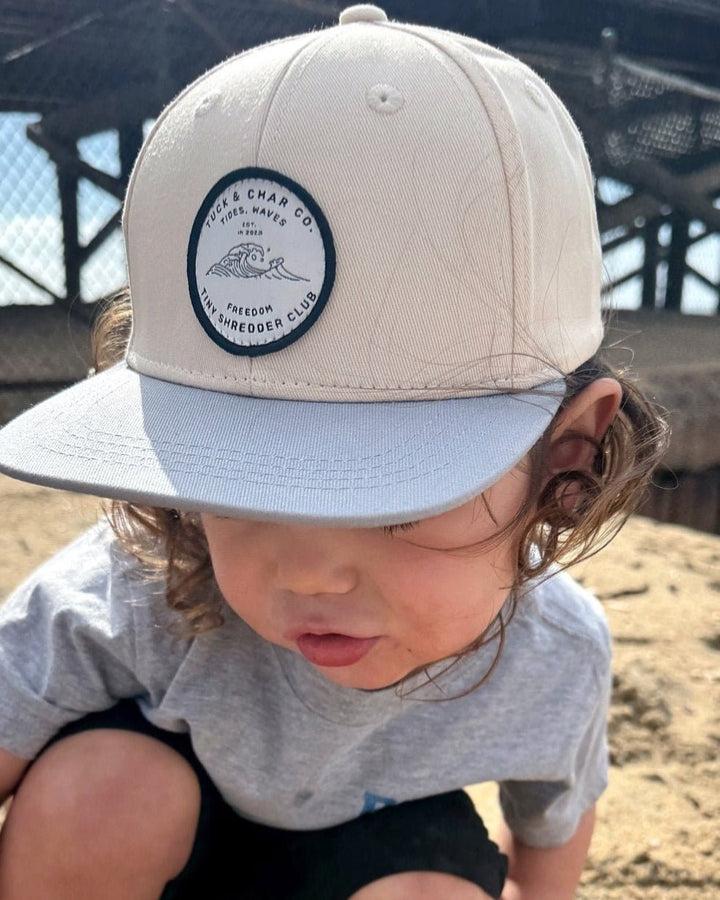 Tiny Shredder Club Snapback - Khaki - Tuck &amp; Char Co.