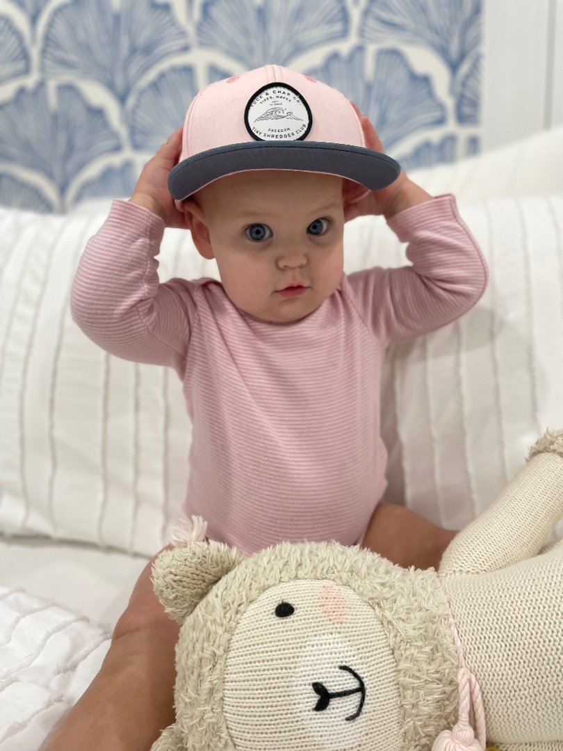 Tiny Shredder Club Snapback - Pink - Tuck &amp; Char Co.