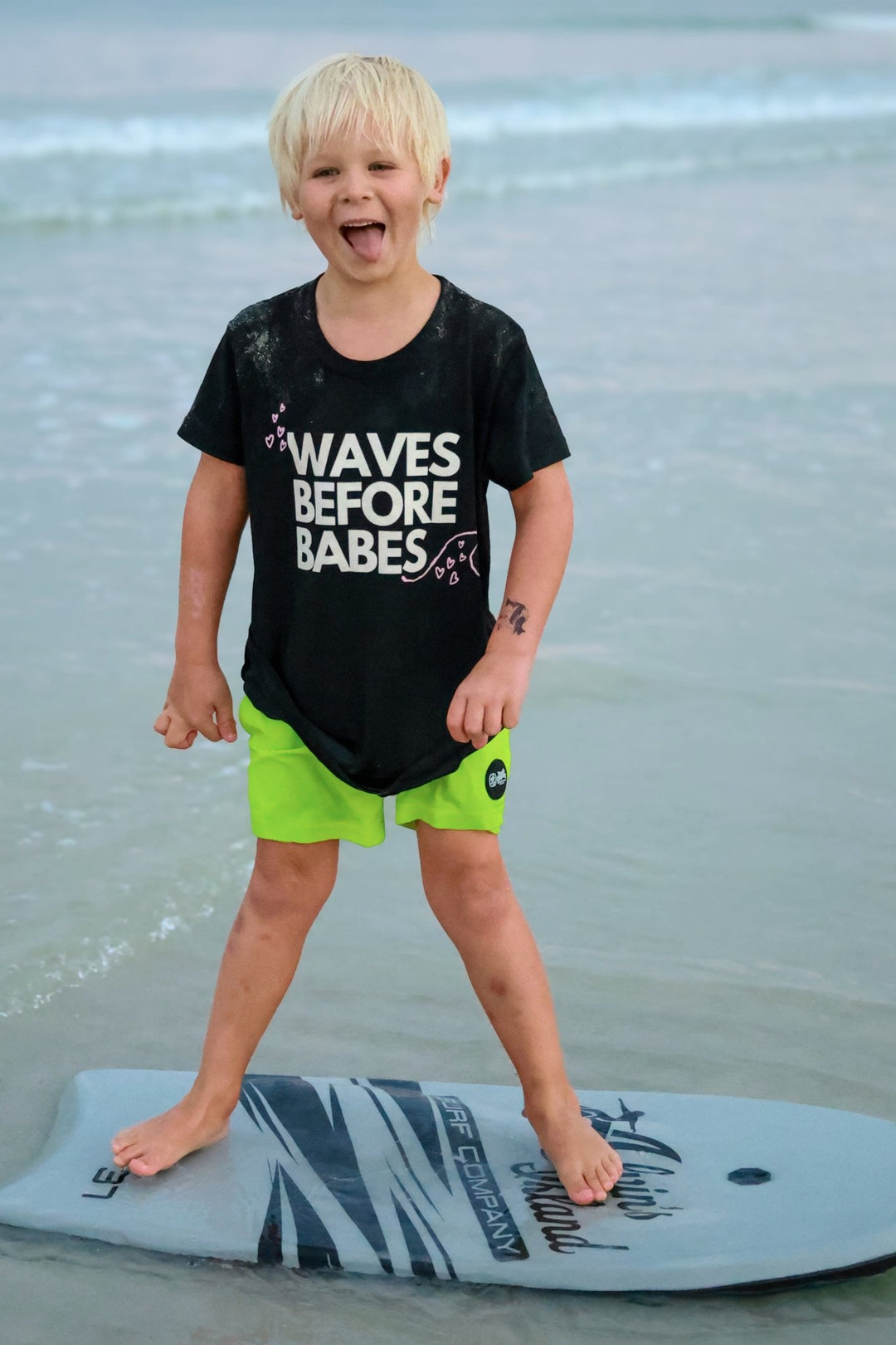 Waves Before Babes- T-Shirt - Tuck &amp; Char Co.