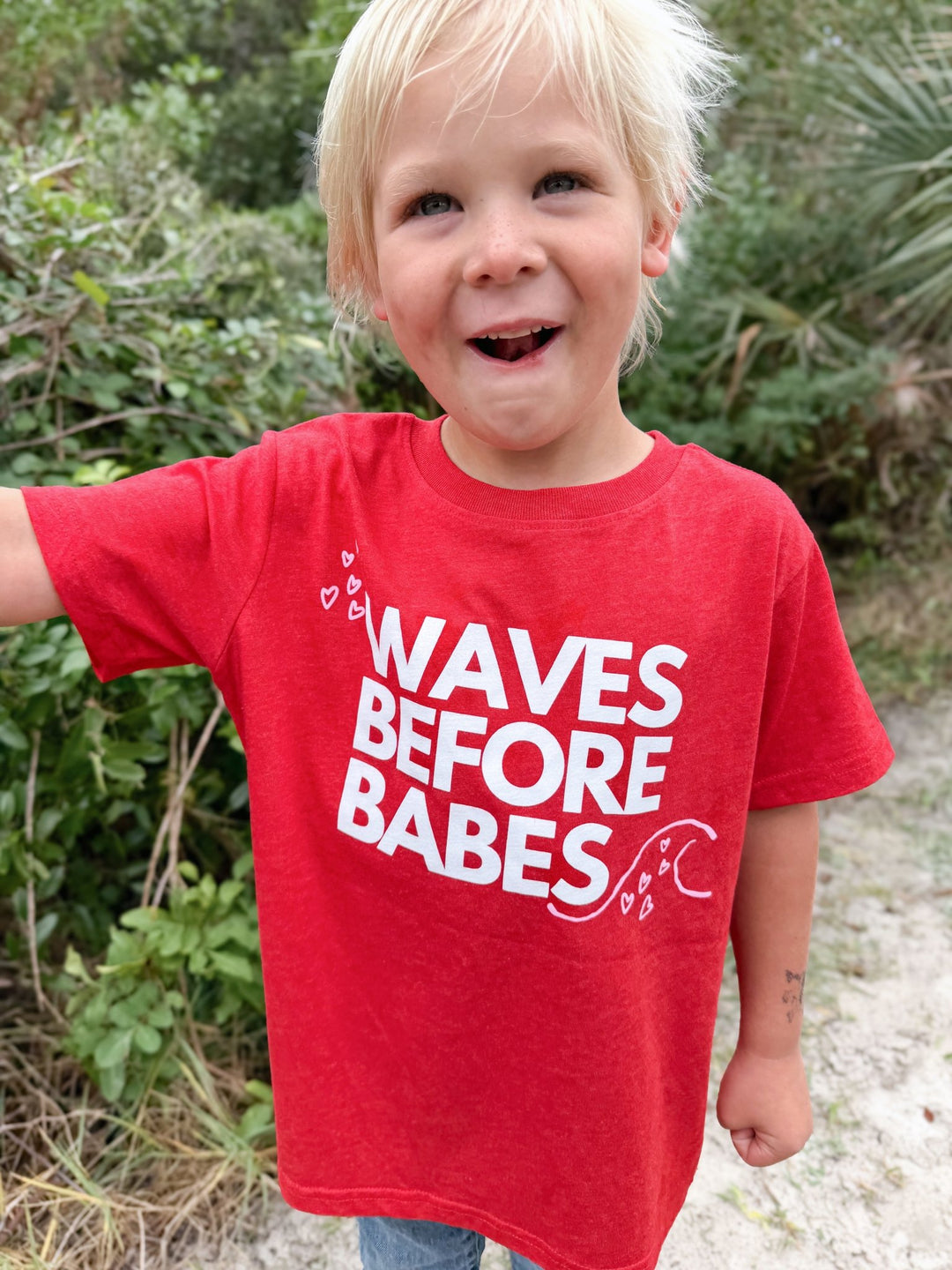 Waves Before Babes- T-Shirt - Tuck &amp; Char Co.