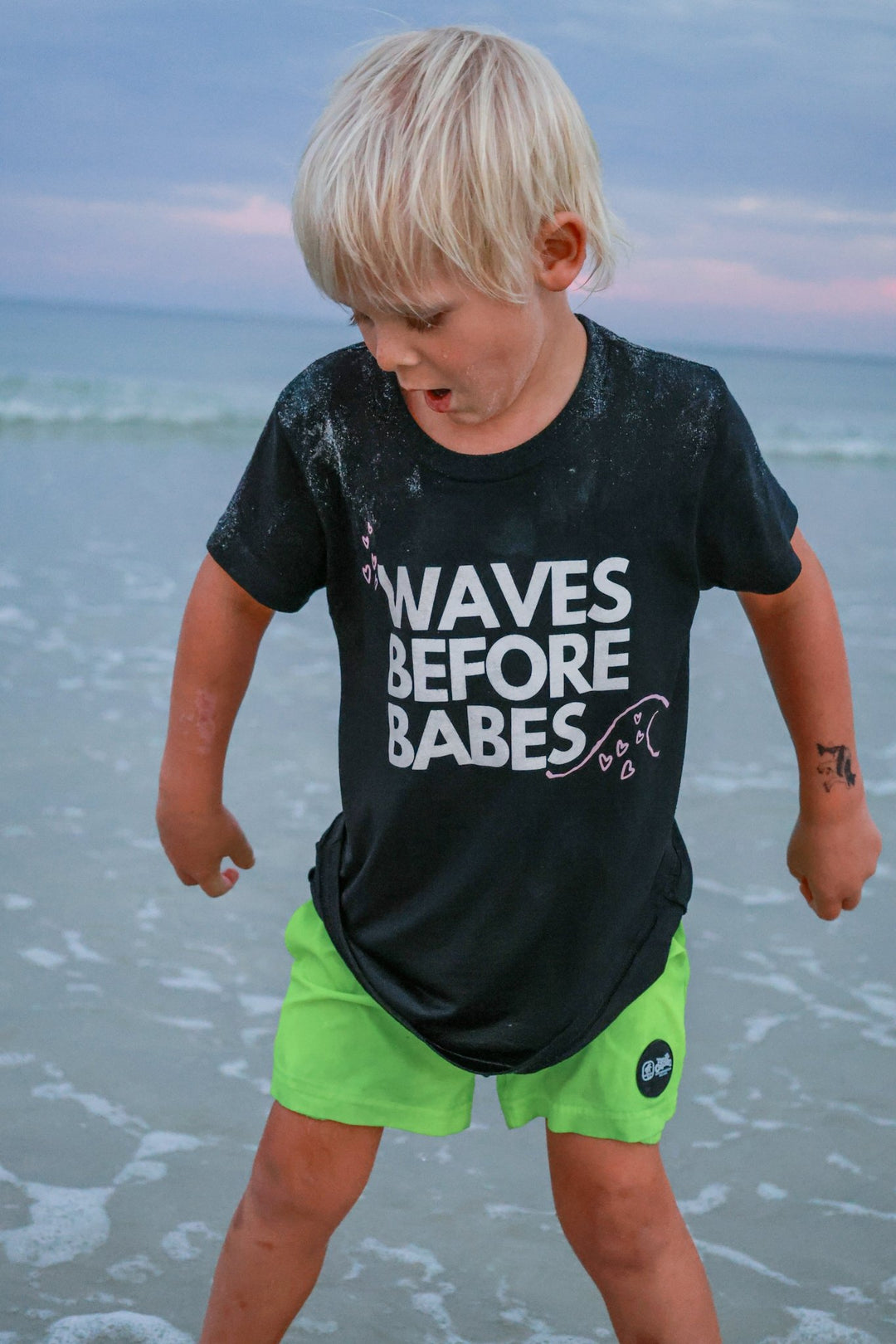 Waves Before Babes- T-Shirt - Tuck &amp; Char Co.